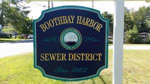 Boothbay Harbor Sewer District Sign